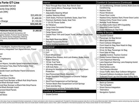 Used 2024 Kia Forte GT-Line w/ GT-Line Premium Package FWD image 15