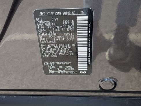 Used 2024 INFINITI QX80 Luxe image 34