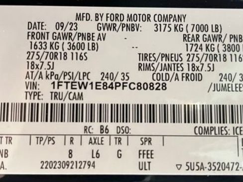 Used 2023 Ford F150 Tremor w/ Equipment Group 402A High AWD/4WD image 52