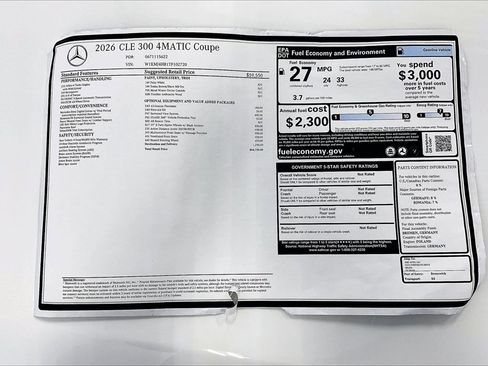 New 2026 Mercedes-Benz CLE 300 4MATIC Coupe image 19