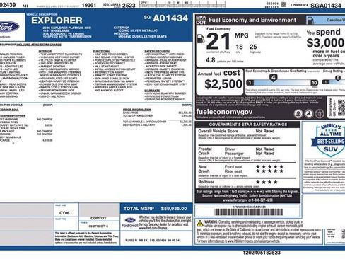 Used 2025 Ford Explorer Platinum w/ Ultimate Package image 1