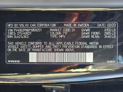 Used 2023 Volvo XC90 B6 Plus w/ Protection Package Premier image 53