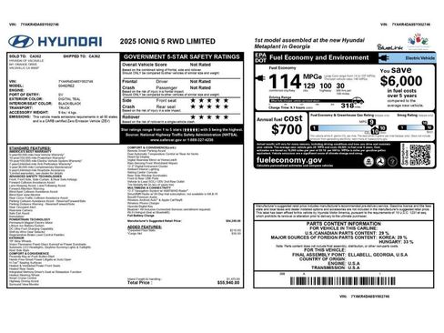 Used 2025 Hyundai Ioniq 5 Limited RWD image 2