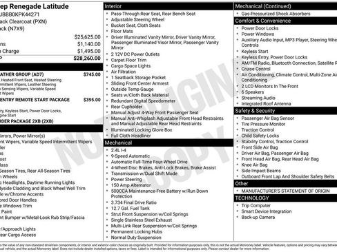 Used 2019 Jeep Renegade Latitude w/ Cold Weather Group image 28