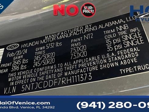 Certified 2024 Hyundai Santa Cruz Night AWD/4WD image 65