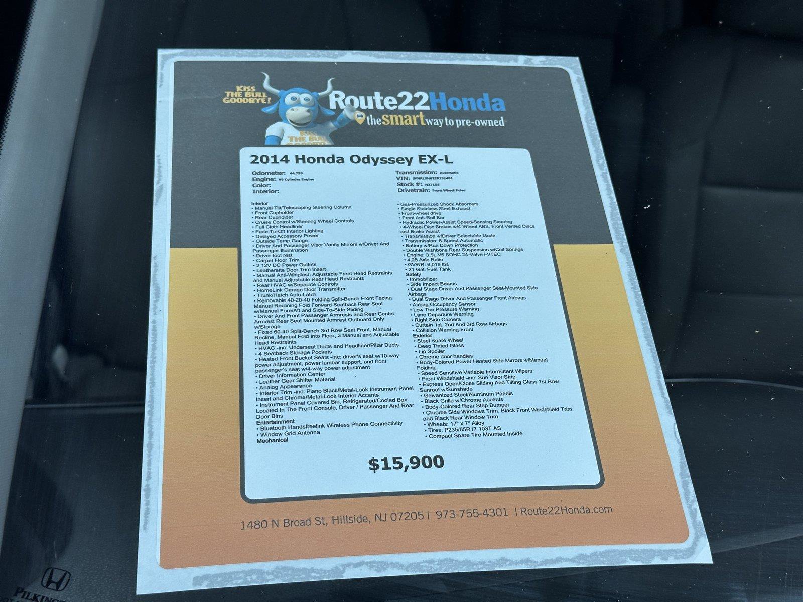 Used 2014 Honda Odyssey EX-L image 36