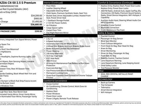 Certified 2025 MAZDA CX-50 AWD 2.5 S w/ Weather Package image 34