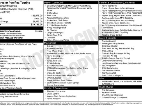 Used 2021 Chrysler Pacifica Touring w/ S Appearance Package FWD image 34