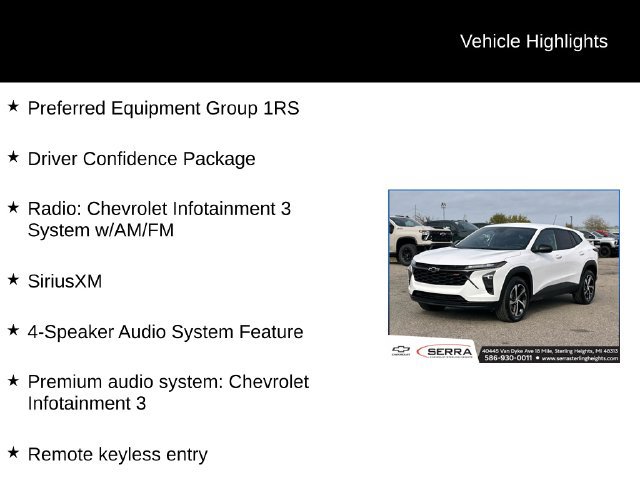 Certified 2024 Chevrolet Trax RS w/ Driver Confidence Package FWD image 4