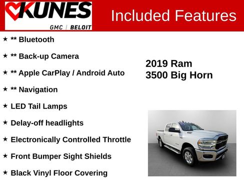 Used 2019 RAM 3500 Big Horn image 2