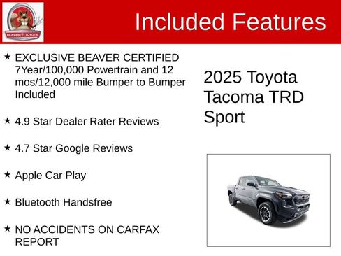 Used 2025 Toyota Tacoma TRD Sport AWD/4WD image 4