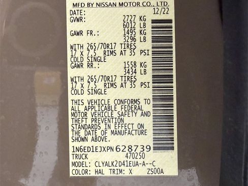 Used 2023 Nissan Frontier Pro-X w/ Technology Package image 13