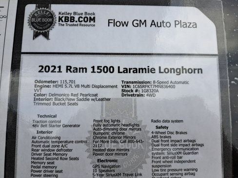 Used 2021 RAM 1500 Limited AWD/4WD image 39