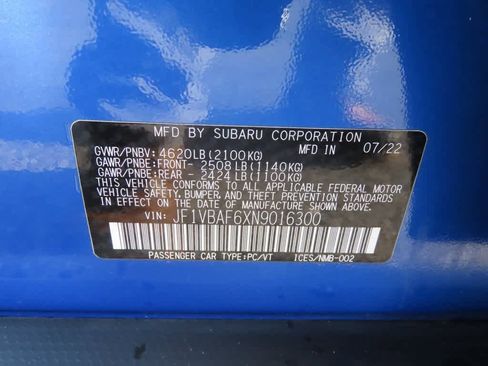 Used 2022 Subaru WRX Premium image 30