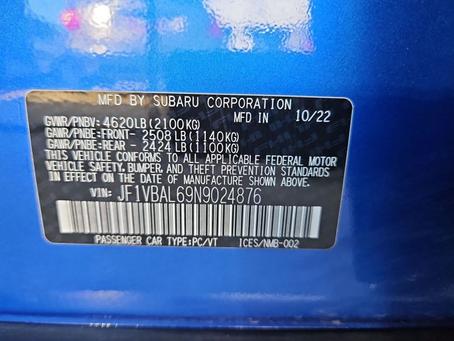 Used 2022 Subaru WRX Limited AWD/4WD image 18