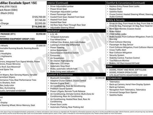 Certified 2026 Cadillac Escalade Sport w/ Touring Package image 38