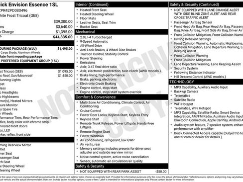 Used 2023 Buick Envision Essence w/ Sport Touring Package AWD/4WD image 5
