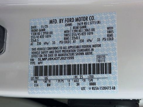 New 2026 Lincoln Nautilus Reserve w/ Jet Appearance Package image 35