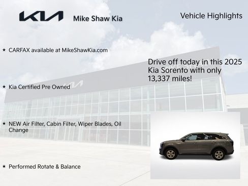 Certified 2025 Kia Sorento LX FWD image 9