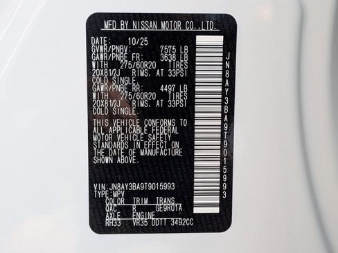 New 2026 Nissan Armada SL w/ Captain's Chari Seat Package image 35