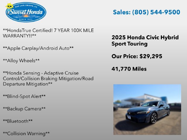 Certified 2025 Honda Civic Sport Touring image 6