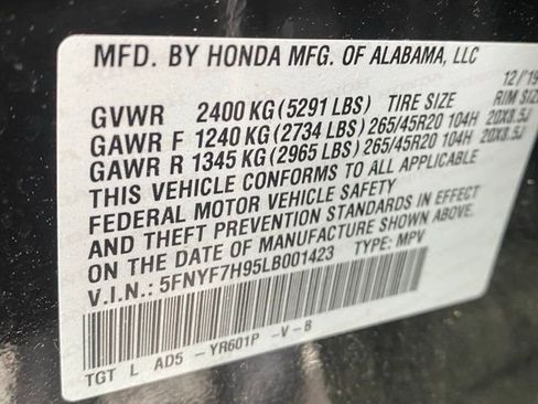 Used 2020 Honda Passport Touring image 13