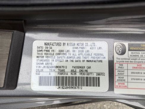 Used 2024 Nissan Z Performance w/ Floor Mat Package image 38