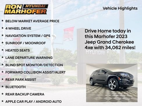Used 2023 Jeep Grand Cherokee 4WD 4xe w/ Luxury Tech Group II image 15