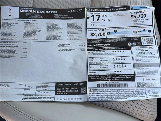 New 2027 Lincoln Navigator Reserve w/ Jet Appearance Package AWD/4WD image 18