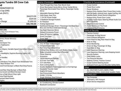 Used 2023 Toyota Tundra SR AWD/4WD image 10