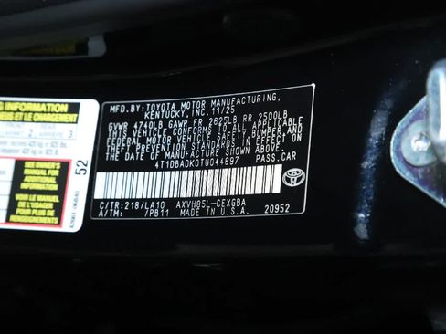 Certified 2026 Toyota Camry XLE AWD/4WD image 20