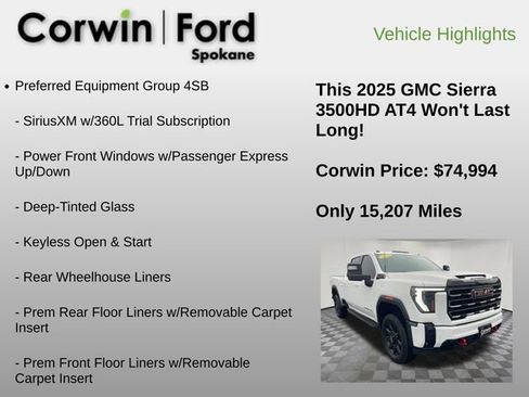 Used 2025 GMC Sierra 3500 AT4 w/ AT4 Premium Plus Package image 6