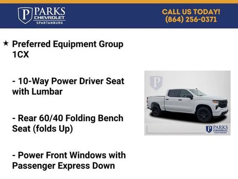 New 2026 Chevrolet Silverado 1500 Custom w/ LPO, Dark Essentials Package AWD/4WD image 4