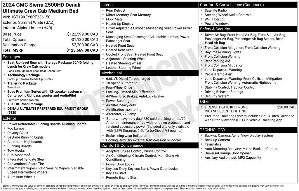 Used 2024 GMC Sierra 2500 Denali Ultimate AWD/4WD image 9