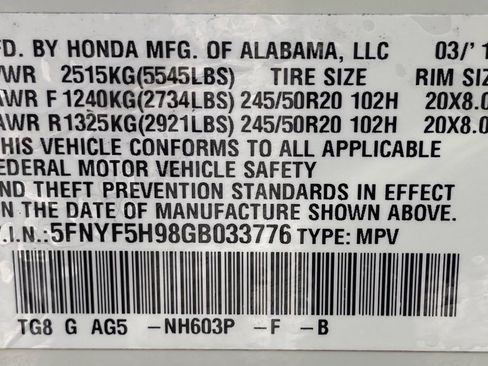 Used 2016 Honda Pilot Touring image 40