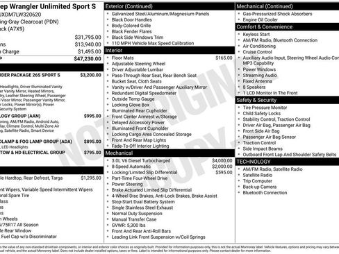 Used 2020 Jeep Wrangler Unlimited Sport S image 2