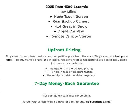 Used 2025 RAM 1500 Laramie image 2