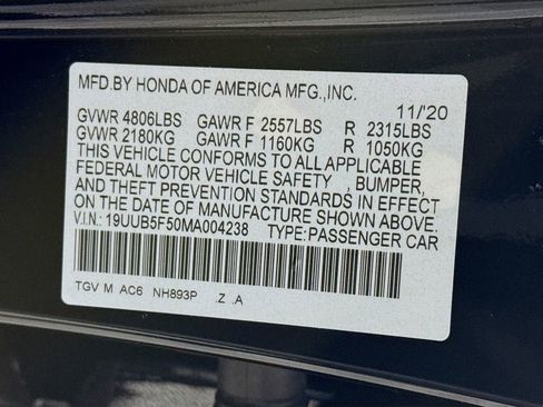 Used 2021 Acura TLX w/ A-SPEC Pkg FWD image 34