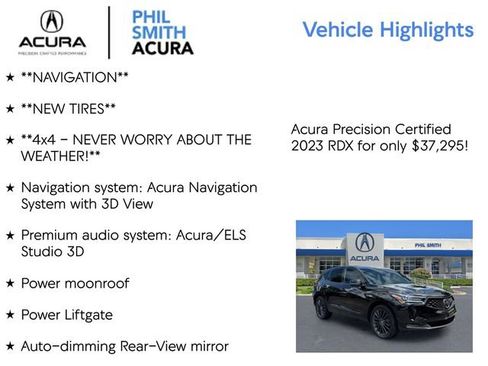 Certified 2023 Acura RDX A-Spec AWD/4WD image 5