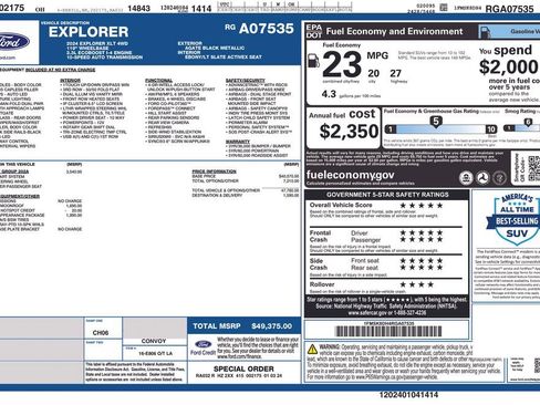 Used 2024 Ford Explorer XLT w/ Equipment Group 202A image 10