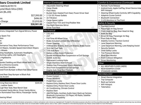 Used 2020 Subaru Crosstrek 2.0i Limited image 28