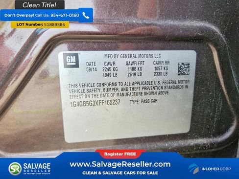 Used 2015 Buick LaCrosse Leather w/ Experience Buick Package FWD image 16