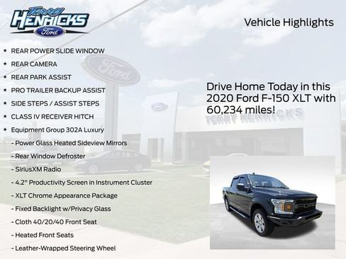 Used 2020 Ford F150 XLT w/ Equipment Group 302A Luxury AWD/4WD image 4