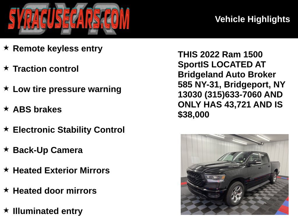 Used 2022 RAM 1500 Sport w/ Rebel Level 2 Equipment Group AWD/4WD image 5