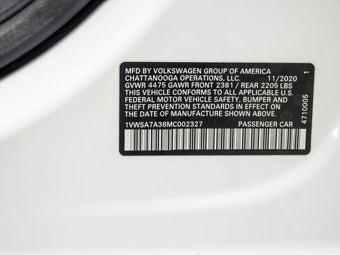 Used 2021 Volkswagen Passat 2.0T SE image 38