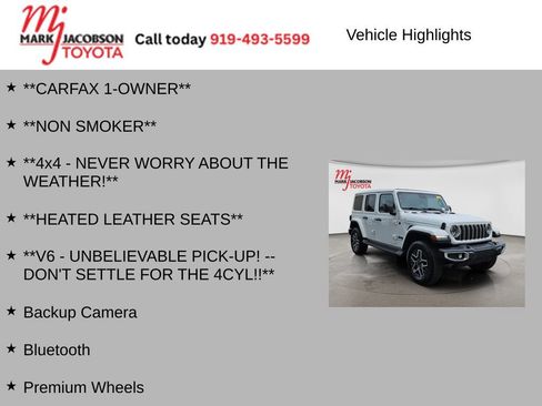 Used 2025 Jeep Wrangler Unlimited Sahara w/ Safety Group AWD/4WD image 7