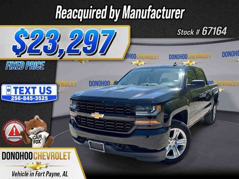 Used 2018 Chevrolet Silverado 1500 Custom w/ Custom Value Package RWD image 1