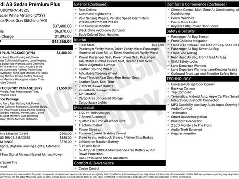 Used 2023 Audi A3 2.0T Premium Plus w/ Premium Plus Package AWD/4WD image 12