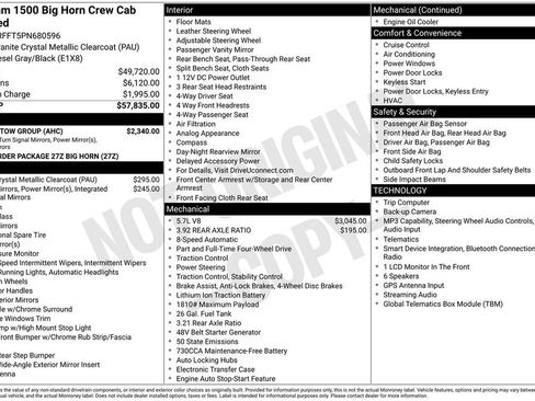 Used 2023 RAM 1500 Big Horn w/ Trailer Tow Group AWD/4WD image 13