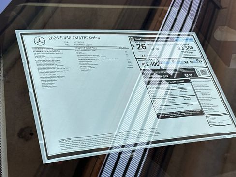New 2026 Mercedes-Benz E 450 4MATIC Sedan image 29